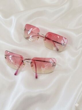 VINTAGE CHANEL RIMLESS SUNGLASSES